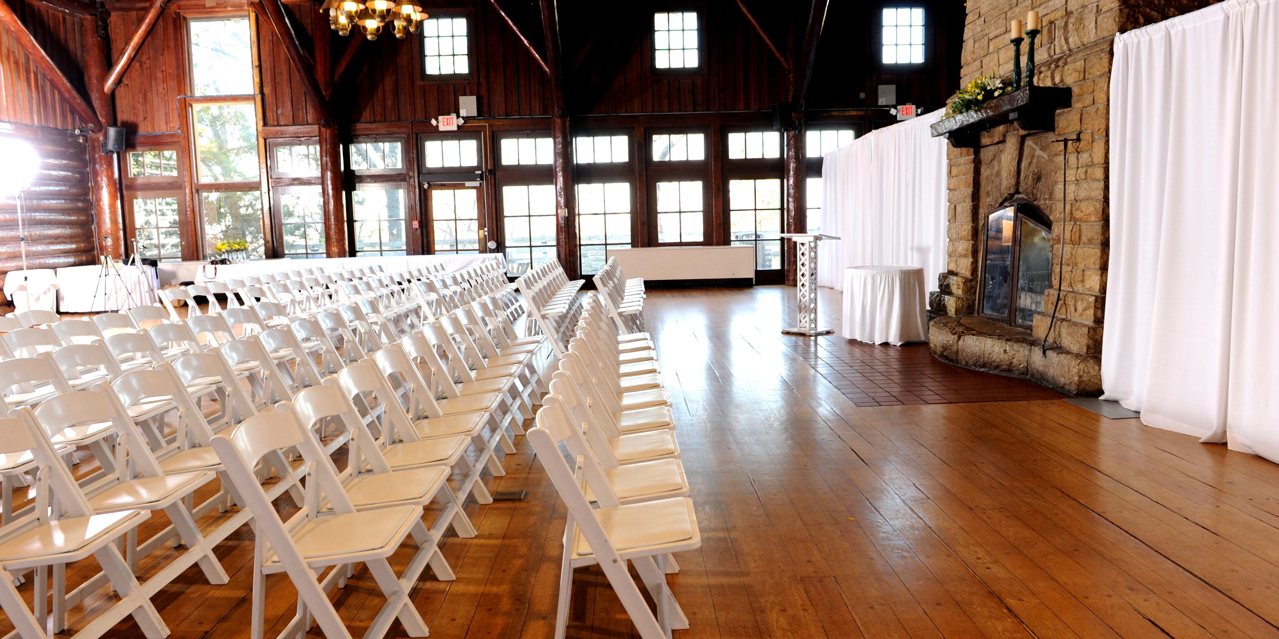 Indoor wedding at Starved Rock