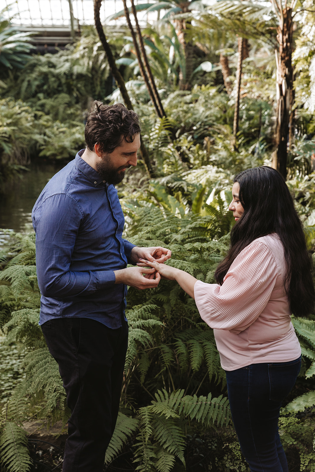 Tim gives Mimi an engagement ring